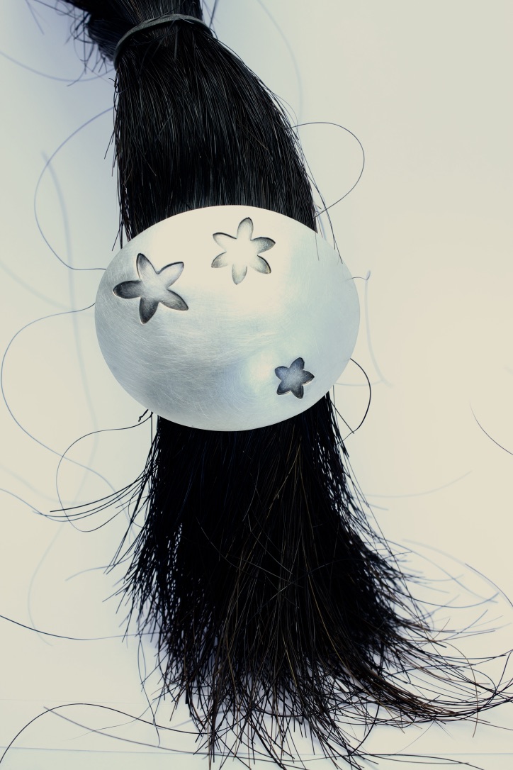 Haarspange Mit Gänseblümchen-Blumen – Silberfarben, 85 Mm, Mit Swarovski-Kristallen, Für Hochzeit & Party